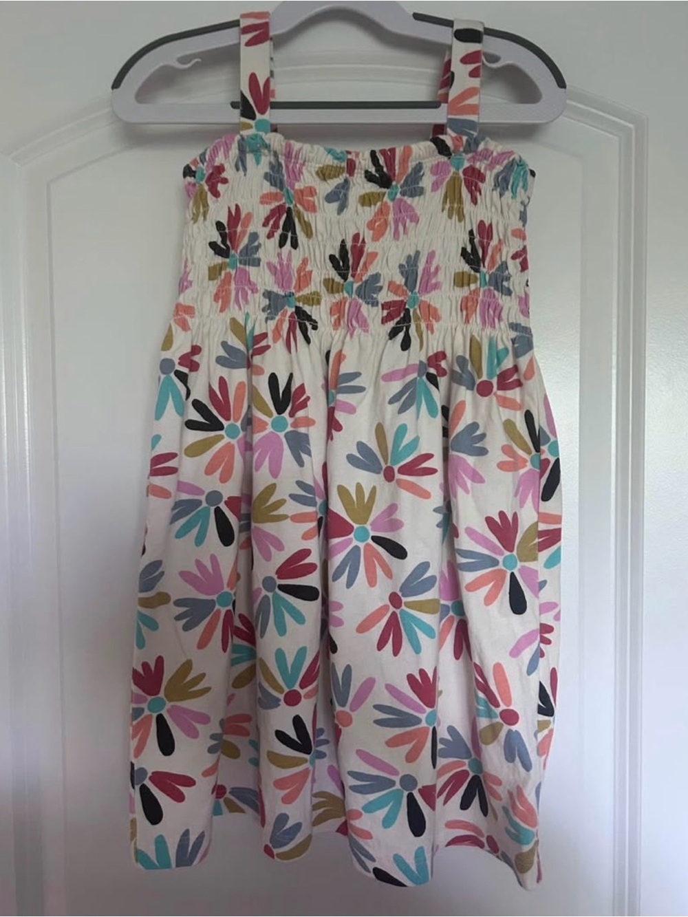 Hanna Andersson White Floral Smocked Sundress - Multicolor Petals